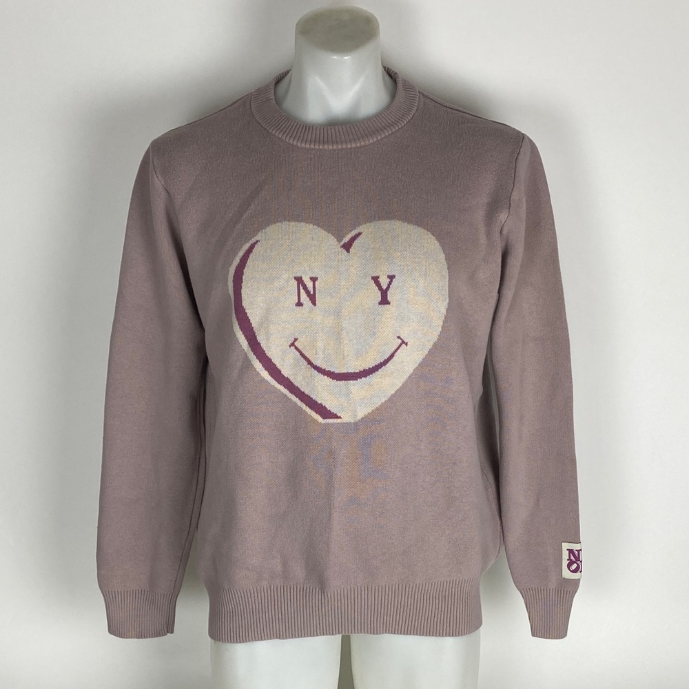 New York or Nowhere Crewneck Pullover Knit Sweater Women’s Size Large